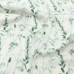 French Terry Eukalyptus Offwhite Mint