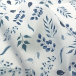 Baumwollstoff Blättertanz Blau