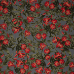 Hochwertiger French Terry von Swafing mit exotischem Blumenmuster in Rot und Gruen