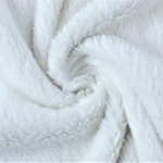 Baumwollteddystoff - Weiß